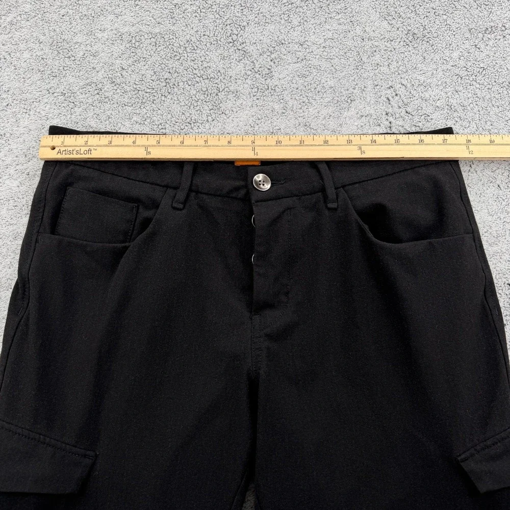 Hugo Boss Cargo Pants Mens 34 Black Slim Fit Orange Label Button Fly Trousers